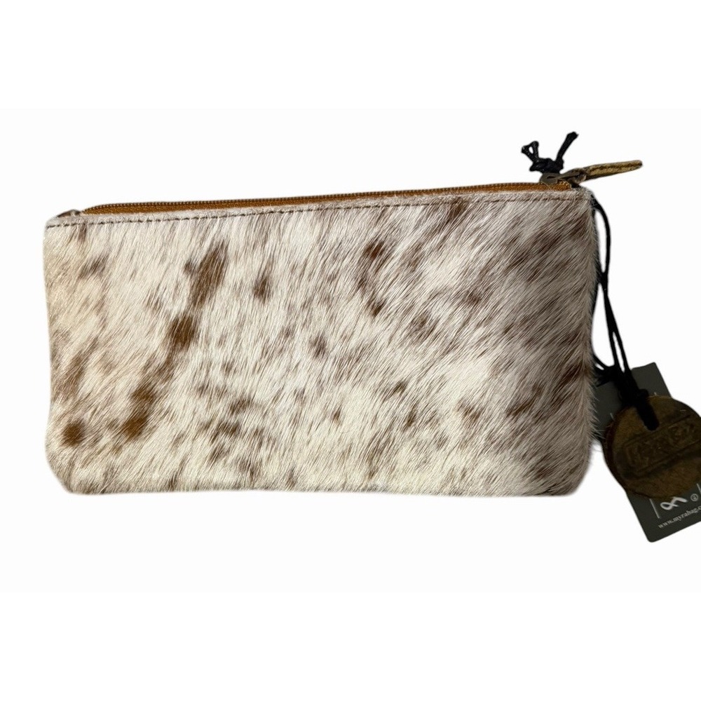 Myra Bag Wildfire Folding Wallet Brown White Western Animal Print